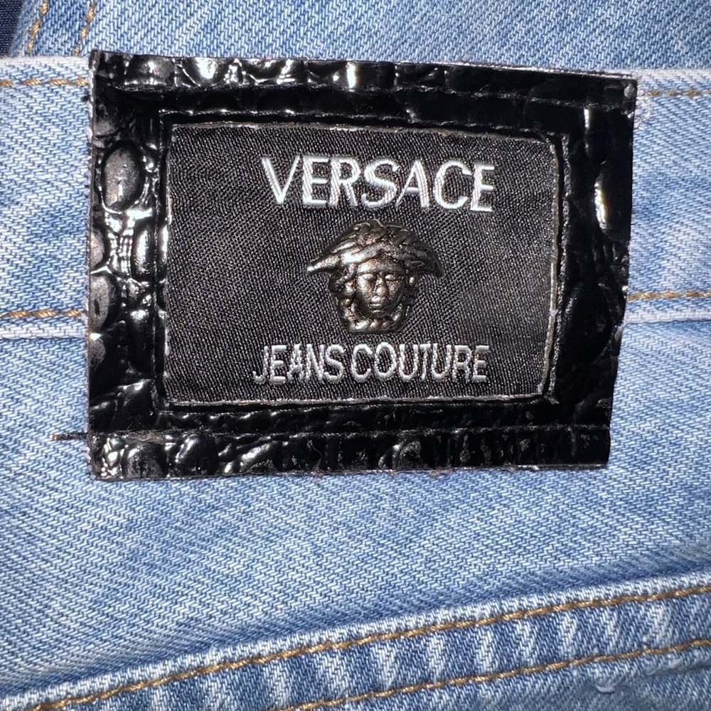 Versace Light Blue Denim Jeans couture - Picture 8 of 9